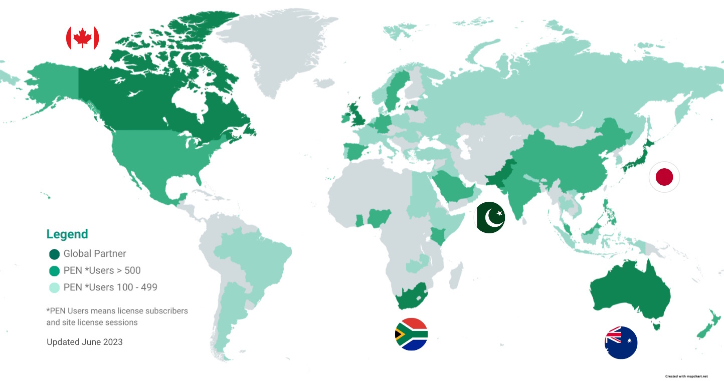 PEN Global Map